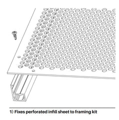10g x 16mm - Self Drilling Wafer Screws - Bag of 50, Great for our Perforated Pool Fencing
