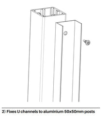 10g x 16mm - Self Drilling Wafer Screws - Bag of 50, Great for our Perforated Pool Fencing