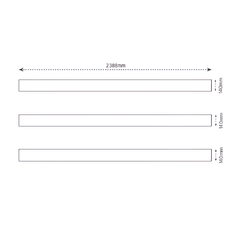Oxworks 3 Rail Rural PVC Panel Kit - White - 2388mm Rails - - Image 3