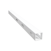 Oxworks 3 Rail Rural PVC Inline Post - White - 127 x 127 x 2050mm - - Image 1