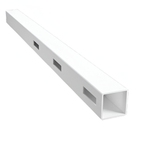 3 RAIL RURAL PVC END POST - 127 x 127 x 2050mm, 7 Year Warranty