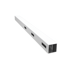 Oxworks 3 Rail Rural PVC Gate Post - White - 127 x 127 x 2050mm - - Image 1
