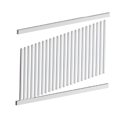 BAYSWATER PVC PANEL KIT, 7 Year Warranty, Picket Fence