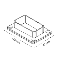 PVC BRACKET - 51 x 89mm, 7 year Warranty