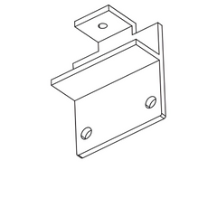 Aluminium Wall Plate - Suits Oval & Rectangular Handrail