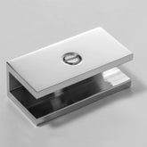 Frameless shower glass U BRACKET SQUARE 10mm glass - Chrome