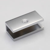Frameless shower glass U BRACKET SQUARE 10mm glass - Pearl Chrome