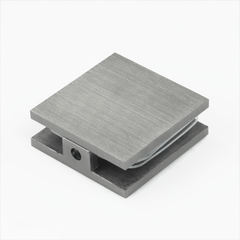 Frameless Shower Glass - U BRACKET - GLASS TO WALL - MECHANICAL FIXING 90 Degrees - BRUSHED GUNMETAL - Image 2