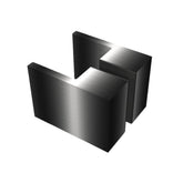 SQUARE SHOWER KNOB HANDLE - BRUSHED GUNMETAL