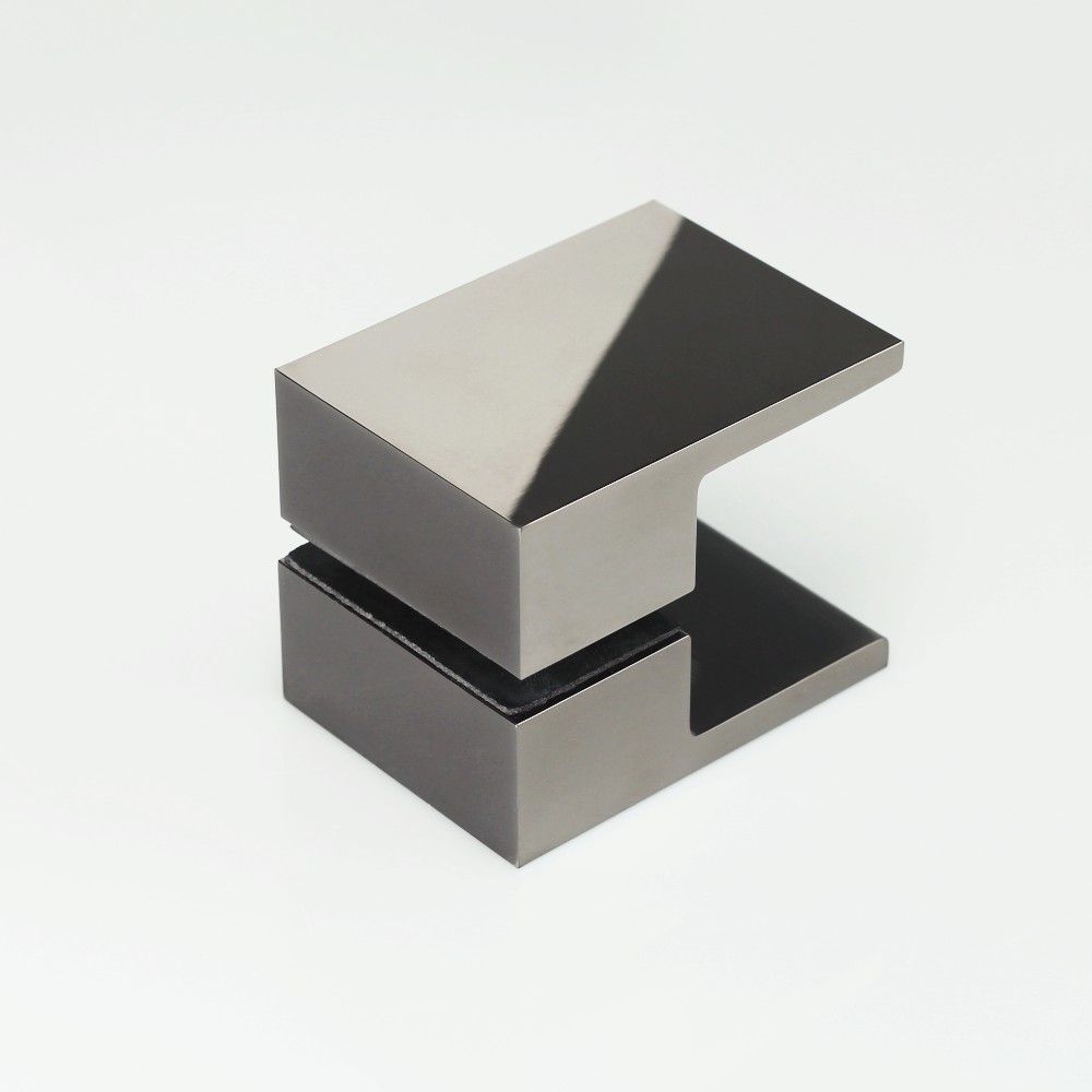 SQUARE SHOWER KNOB HANDLE - POLISHED GUNMETAL - Image 1