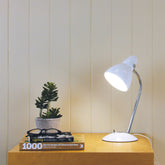 Trax Classic Gooseneck Desk Lamp styled in a room