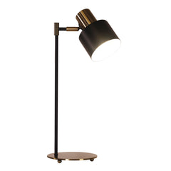 Ari Mid-Century Desk Lamp Black and Antique Brass product image 4
