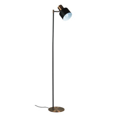 Ari Mid-century Floor Lamp Black and Brushed Copper product image 3
