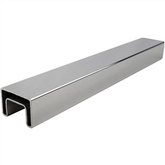 30 x 21mm Nanorail Deluxe - Suits Glass Up To 15mm Thick - Satin, Handrail