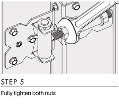 D&D - Hamptons gate HINGE - WHITE - 2pk