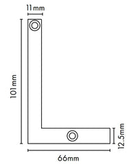 VISOR Balustrade - 'L' Face Mount End Plates - Pack of 2