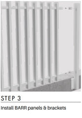 Heavy Duty Face Mount Post - 1500mm Height