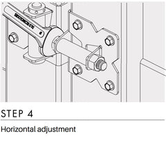 D&D - Hamptons pvc gate HINGE - BLACK - 2pk