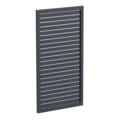 65x16mm slatted gate - Pre Fabricated Aluminium Slat Gate - 930mmW x 1800mmH