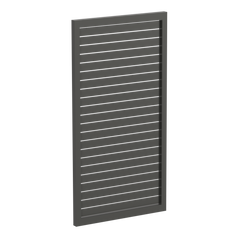 65x16mm slatted gate - Pre Fabricated Aluminium Slat Gate - 930mmW x 1800mmH