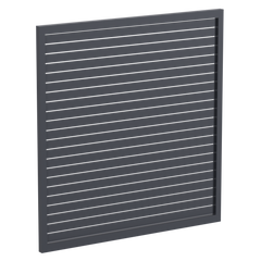 65 x 16mm Slatted Gate - Pre Fabricated Aluminium Slat Gate - 1720mmW x 1800mmH