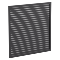 65 x 16mm Slatted Gate - Pre Fabricated Aluminium Slat Gate - 1720mmW x 1800mmH