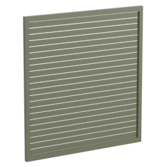 65 x 16mm Slatted Gate - Pre Fabricated Aluminium Slat Gate - 1720mmW x 1800mmH