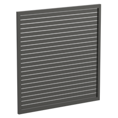 65 x 16mm Slatted Gate - Pre Fabricated Aluminium Slat Gate - 1720mmW x 1800mmH