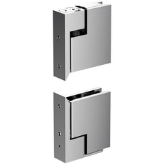 Polished Chrome Zero Shower Screen Hinge Set