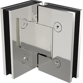 90 Degrees Frameless Shower Door hinge - Chrome
