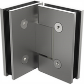 90 Degrees Frameless Shower Door hinge - Satin Chrome