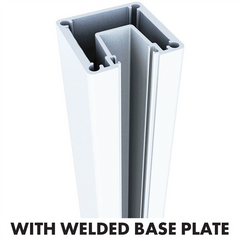 AUSTRALIS DELUXE BALUSTRADE - ONE WAY BASE PLATED POST 1050mm