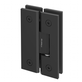 Portrait Glass to Glass Shower Screen Hinge to Suit 10mm Glass - Matt Black