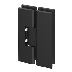 Portrait Glass to Glass Shower Screen Hinge to Suit 10mm Glass - Matt Black