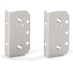 Atlantic Hinge Plate - Square Post Plate - SATIN - Image 1