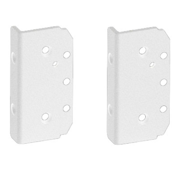 Atlantic Hinge Plate - Square Post Plates - WHITE - Image 1