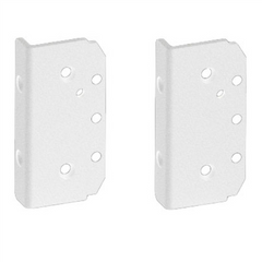 Atlantic Hinge Plate - Square Post Plates - WHITE - Image 1