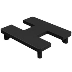 Australis Plus 60 x 50mm Two-Way Notched Post Top Plate - Black
