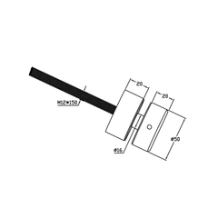 BF10005020S β Glass Anchor 50mm Diameter x 20mm Spacer SSS β supplier gallery view 3