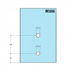 BF10005050S – Glass Anchor 50mm Diameter x 50mm Spacer SSS – supplier gallery view 3