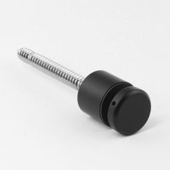 Glass Anchor Slimline 38mm Diameter x 30mm Spacer Timber Fix BLK