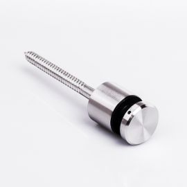 Glass Anchor Slimline 38mm Diameter x 30mm Spacer Timber Fix SSS