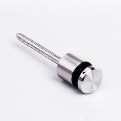 Glass Anchor Slimline 38mm Diameter x 30mm Spacer Timber Fix SSS