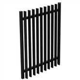 Aluminium Blade Pool Fence - GATE - 975Wx1200H - Black