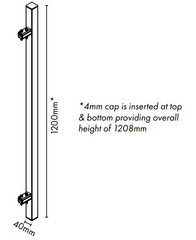 Aluminium BLADE - 1200H GATE CONVERTER - BLACK