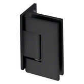 Adjustable Shower Door Hinge Perth Series Wall-to-Glass Offset Hinge - Matt Black