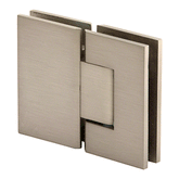 Perth Series 180 Degrees Glass-to-Glass Hinge - Brushed Nickel