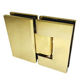 Perth Series 180 Degrees Glass-to-Glass Hinge - Polished Brass