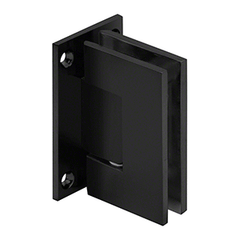 Perth Series Wall-to-Glass Shower Screen Full Back Plate Hinge - Matt Black