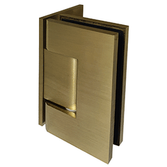 Perth Series Wall-to-Glass Offset Shower Screen Hinge Polished - Brushed Brass